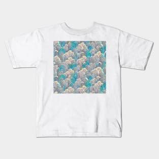 Abstract Spring Feathers (MD23SPR026) Kids T-Shirt